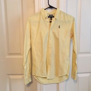 Ralph Lauren slim-fit yellow Oxford Shirt